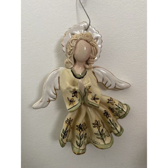 Blue Sky Claywork Heather Goldmine 2002 Spring Sunshine Angel Ornament Handmade‎ - Picture 1 of 15
